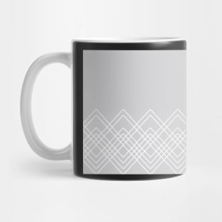 Geometric abstract - gray and white. Mug